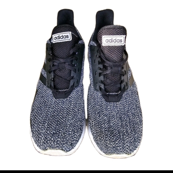 Size 12 - adidas Duramo 9 Black Mens Running Shoes Black White - Picture 8 of 8